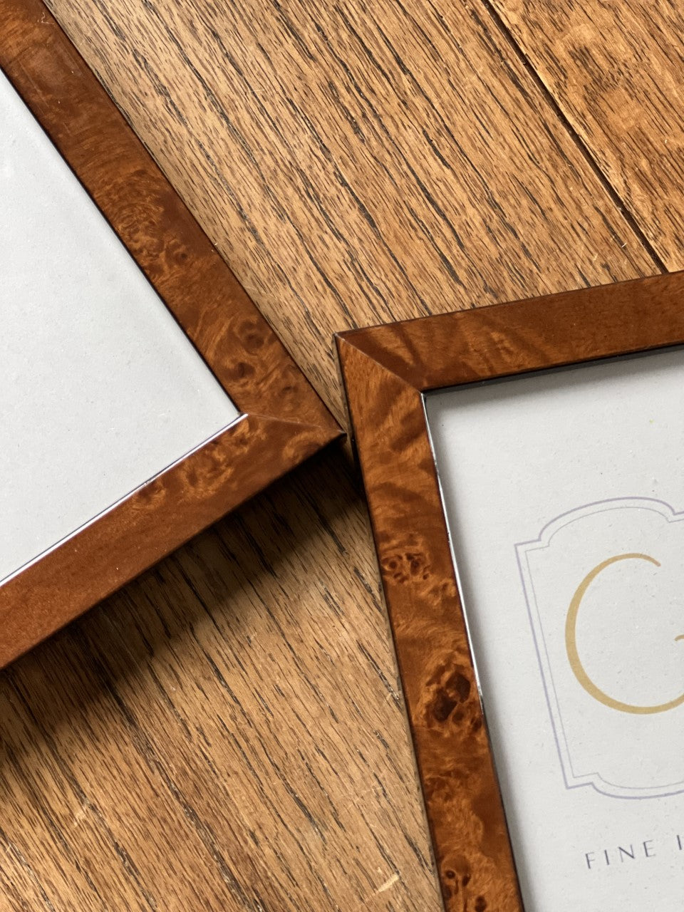 4x6 or 5x7 beautiful chestnut burl frame