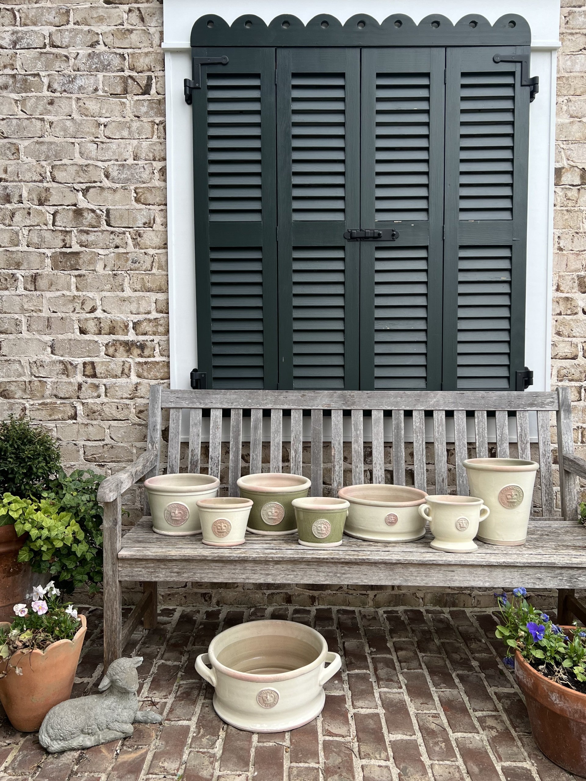 kew gardens plant pots kew pottery in ivory – Blessedmommahome