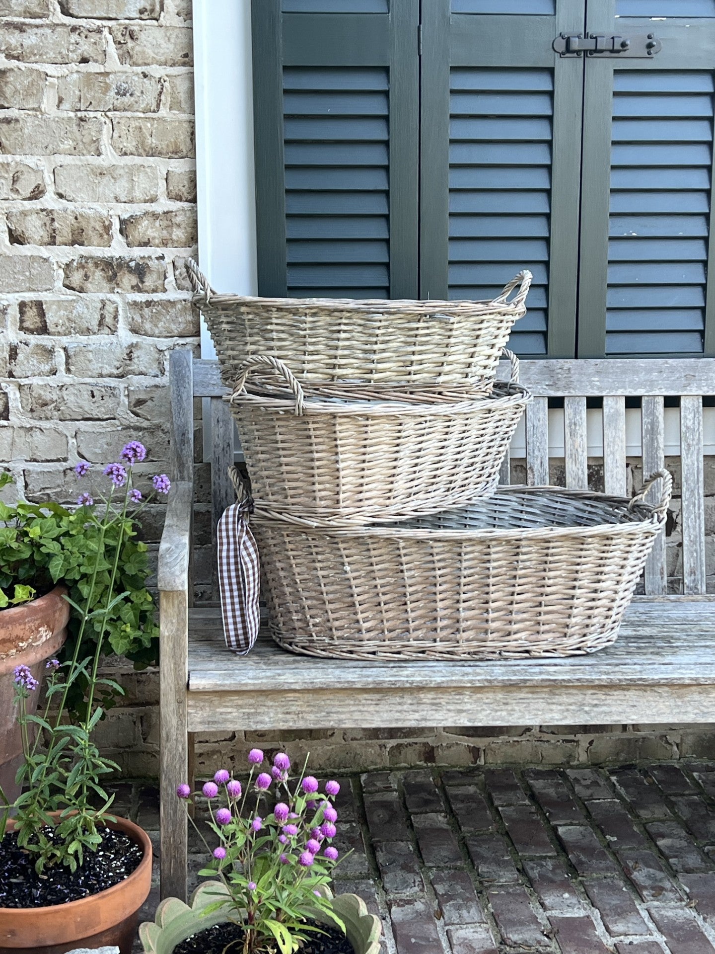 farmer's market baskets-set of 3