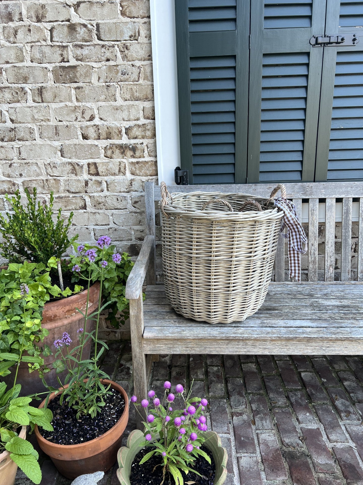 set of 4 stunning olive picking baskets