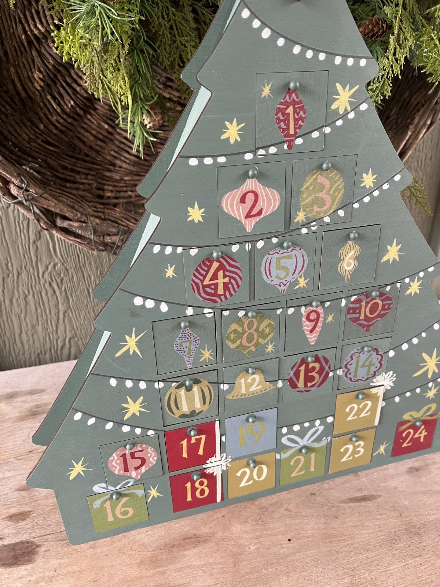 sweetest wooden advent calendar