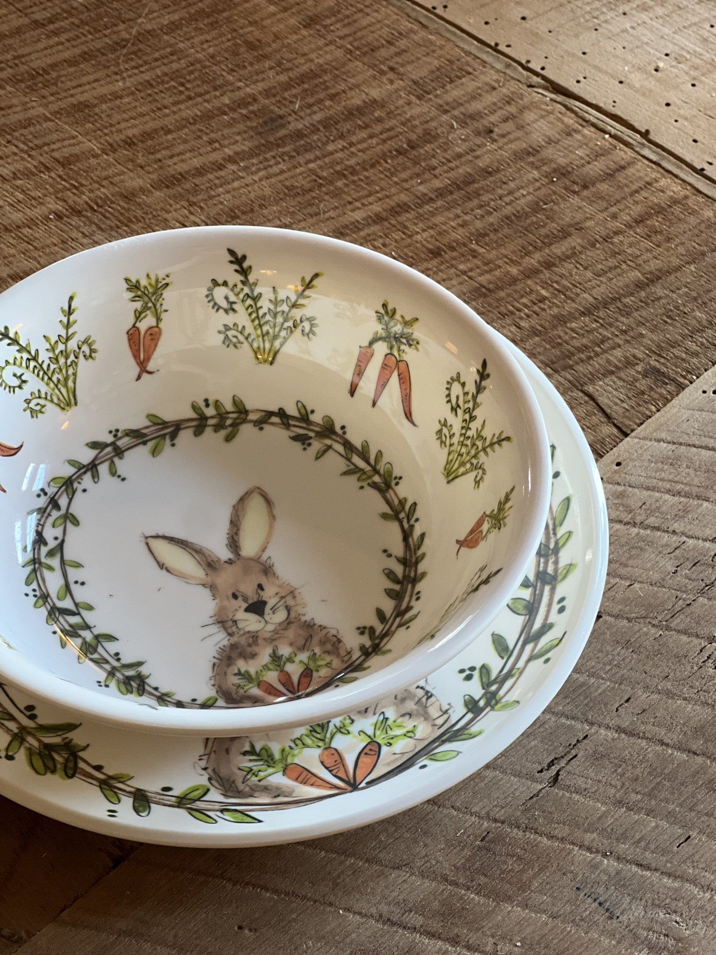 sweetest child dish set--bunny