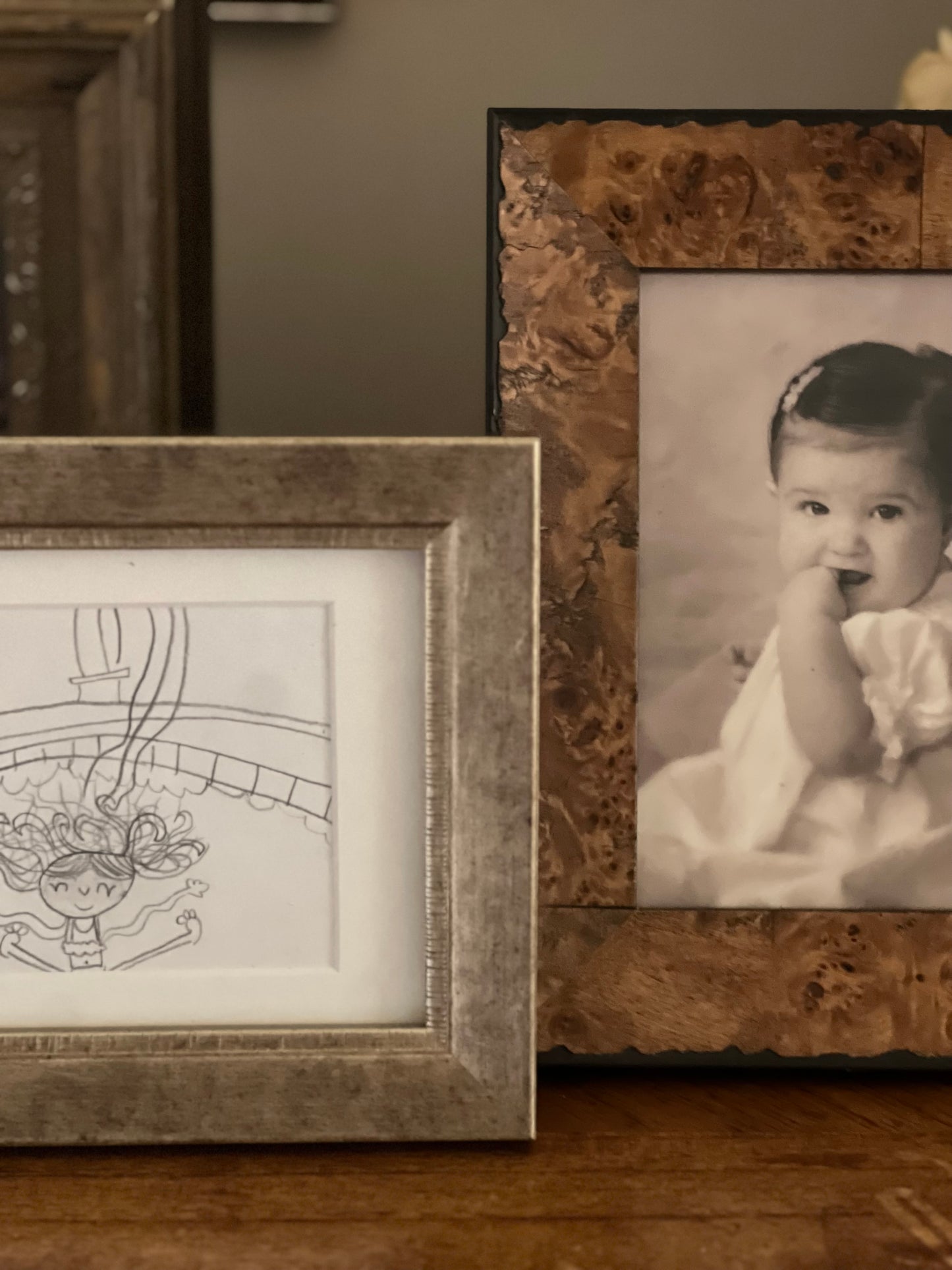 4X6 or 5X7 beautiful champagne silver frame