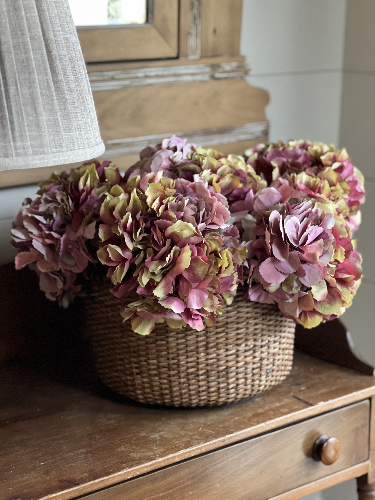 hydrangea bundle-vintage rose green