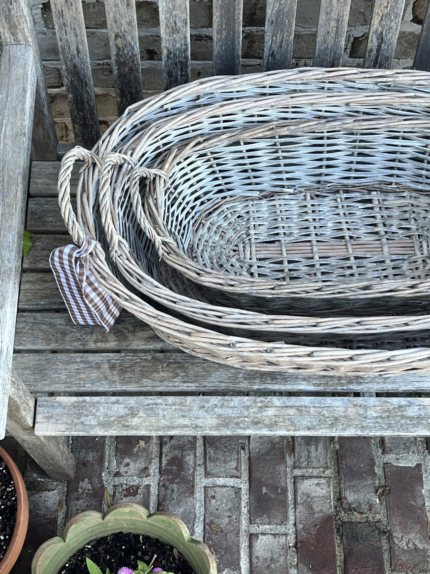 farmer's market baskets-set of 3