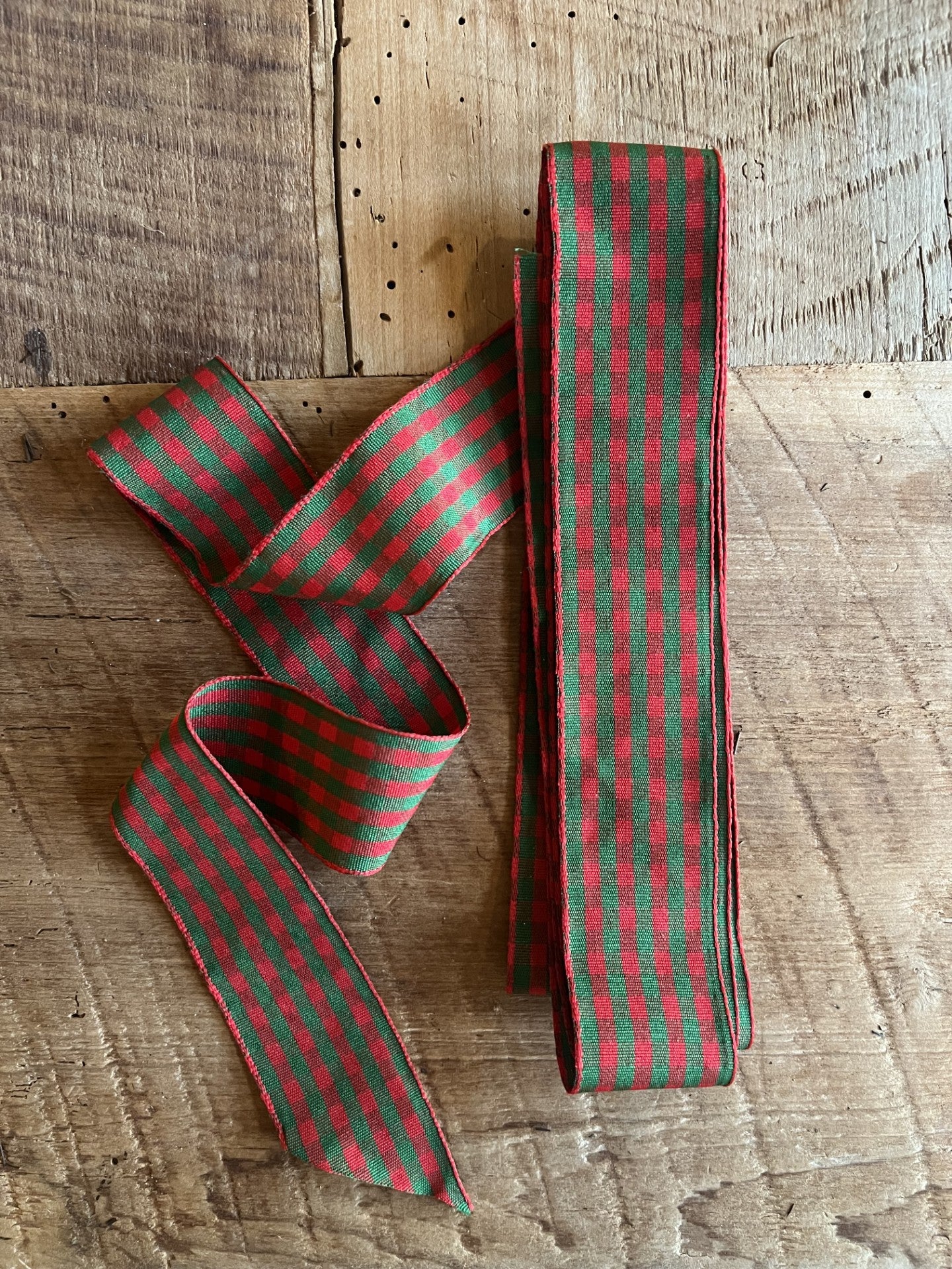 cutest Christmas plaid and gingham ribbon-3 variants