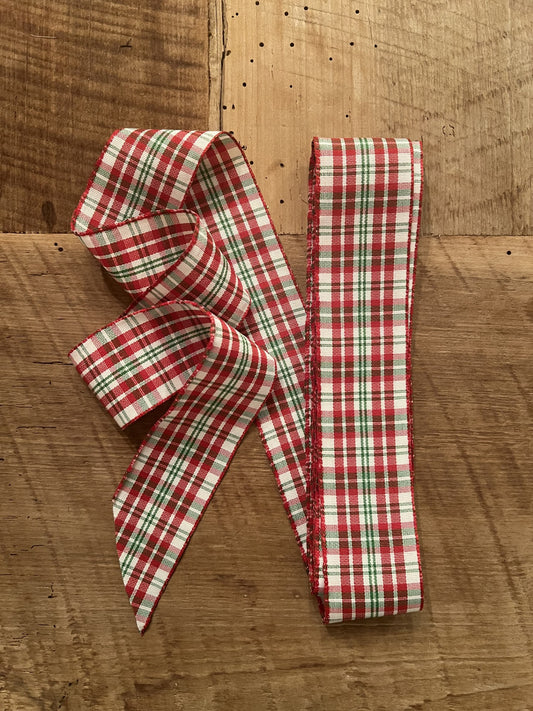 cutest Christmas plaid ribbon