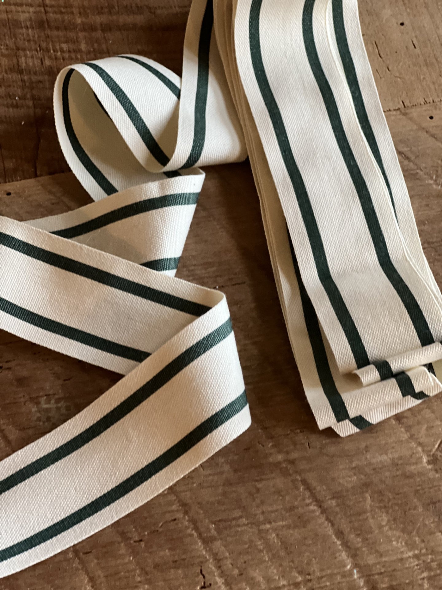 gorgeous green stripe ribbon