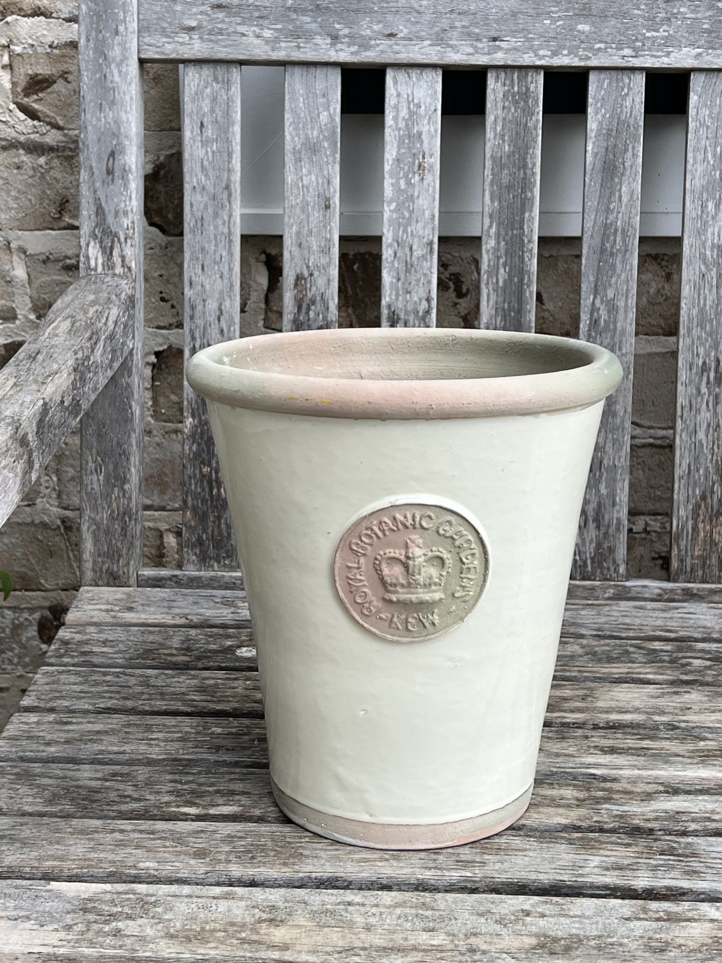 kew royal botanic plant pots kew pottery in ivory – Blessedmommahome