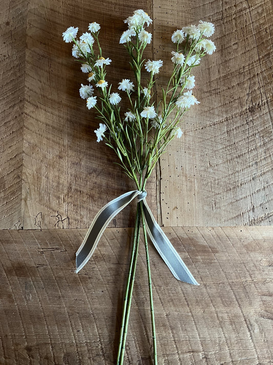sale!! was $28 now $19!!  precious feverfew flower-bundle of 3 stems