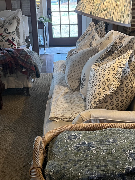 beautiful floral throw