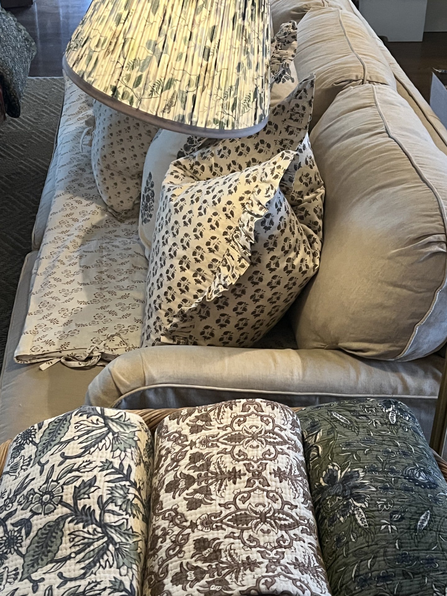 beautiful floral throw